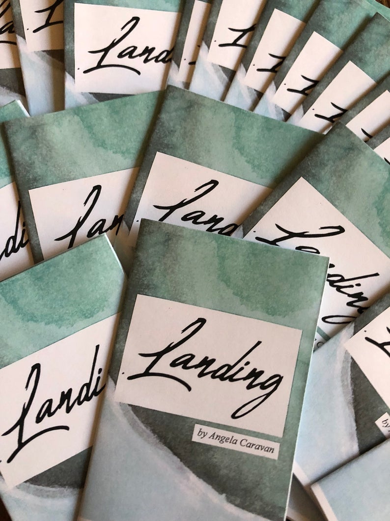 photo of microchapbook titled Landing